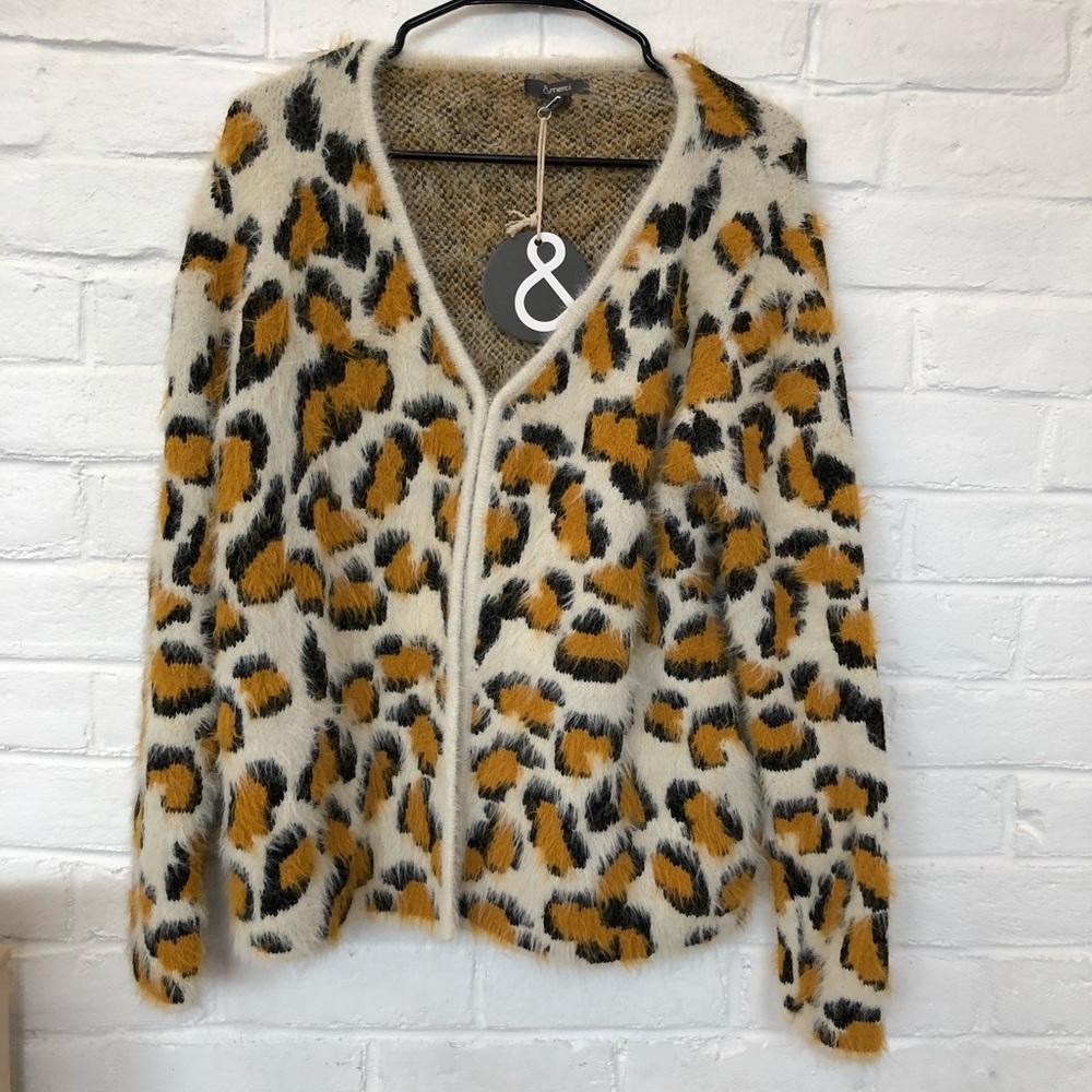 Fuzzy Leopard Sweater